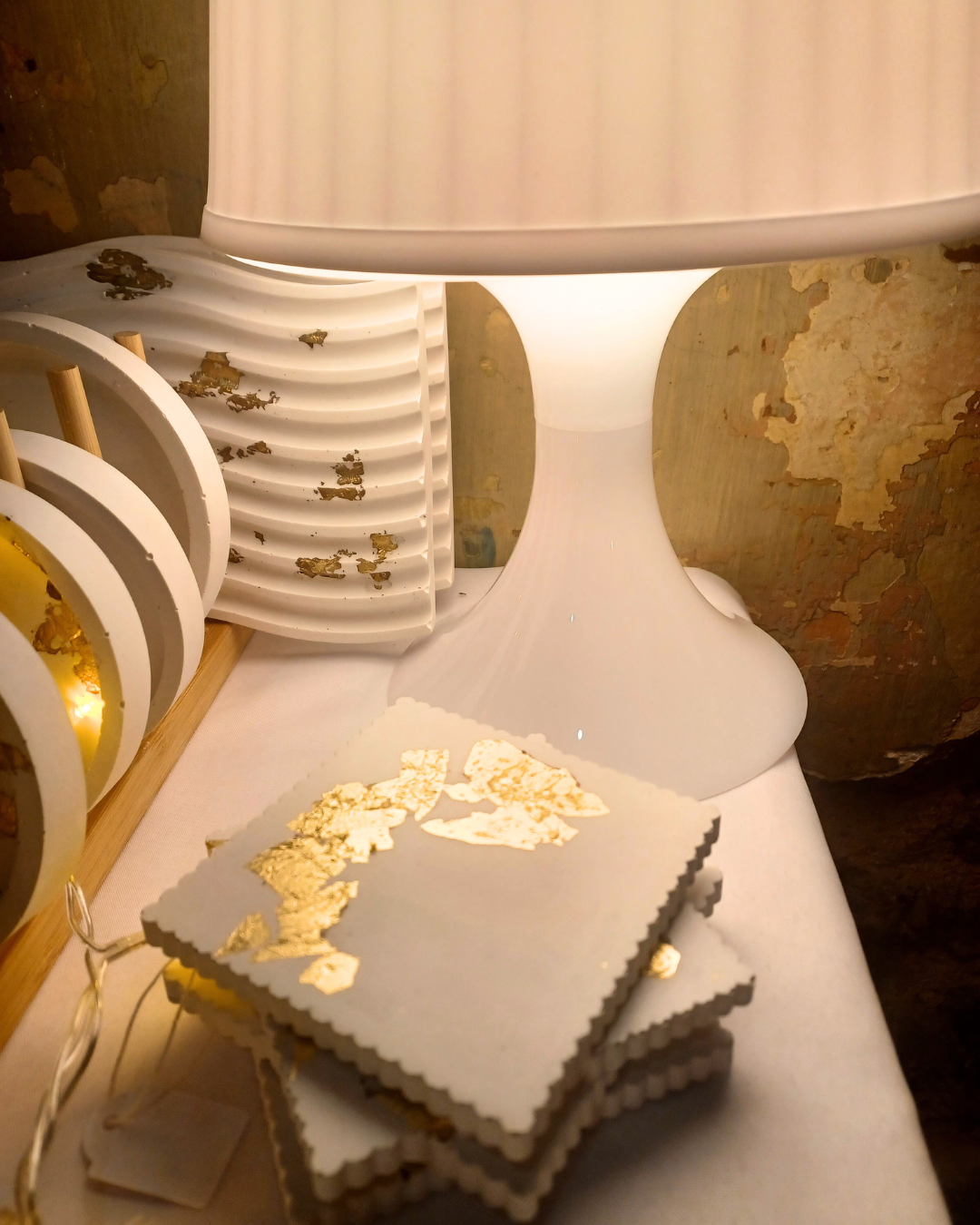 Σουβέρ Φύλλα Gold & Bronze